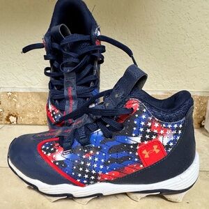Under Armour Kids' Patriotic Sneakers - Navy and Red